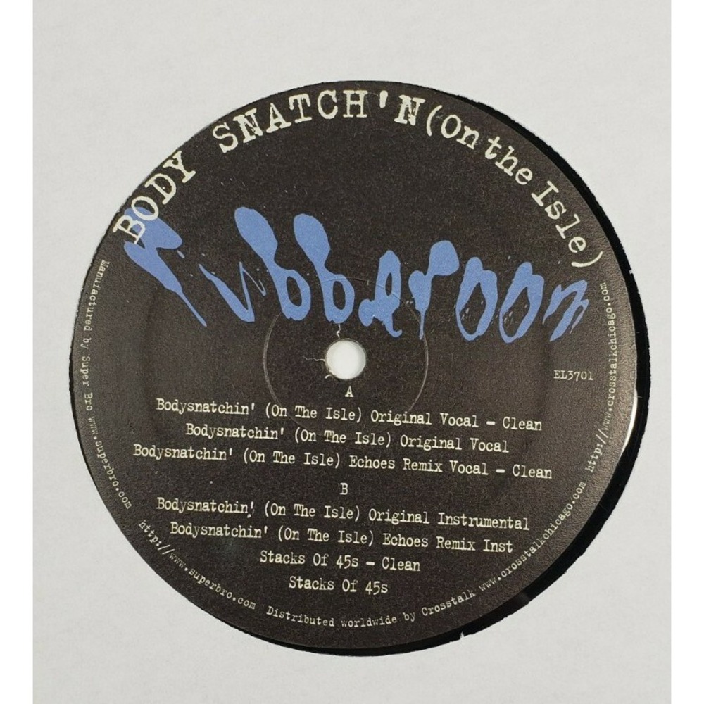2X Rubberoom – Body Snatch'n (On The Isle) Vinyl 12" 1995‎ Hip Hop VG+/VG+